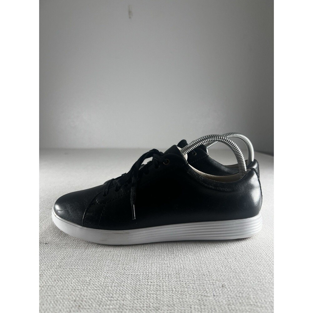 Cole Haan Womens 9B Black Leather Sneakers Lace Up Casual Comfort Shoes
